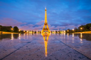 Eiffel tower at night, Paris, France Eiffel tower at night, Paris, France